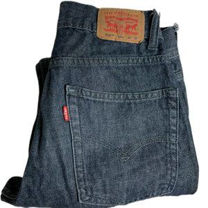 Levi's 550 Relaxed Fit Womens Jeans Tag 16 W28xL28 Charcoal Gray Straight Leg